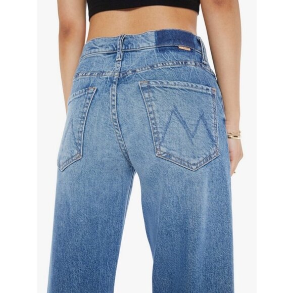 💕MOTHER SUPERIOR💕 Lil' Mid-Rise Tunnel Vision Sneak Jeans I'm A Winner 30 NWOT - Picture 5 of 16